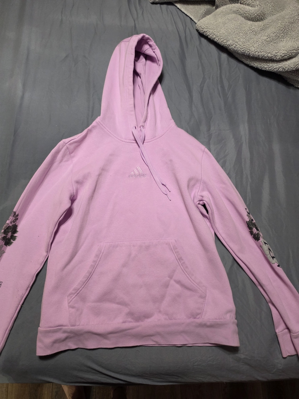 Adidas Women’s Lilac Hooded Pullover Sweatshirt